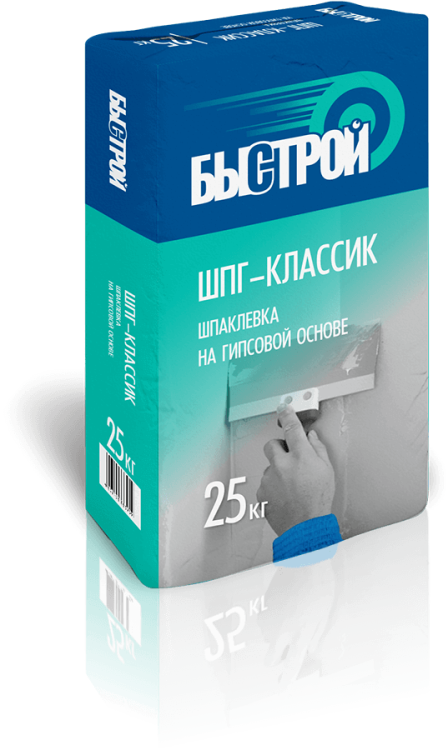 Шпаклевка гипсовая Быстрой ШпГ-классик, 25кг