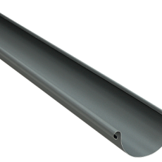 Желоб водосточный полукруглый D125 2000 SP RAL 7024 серый графит